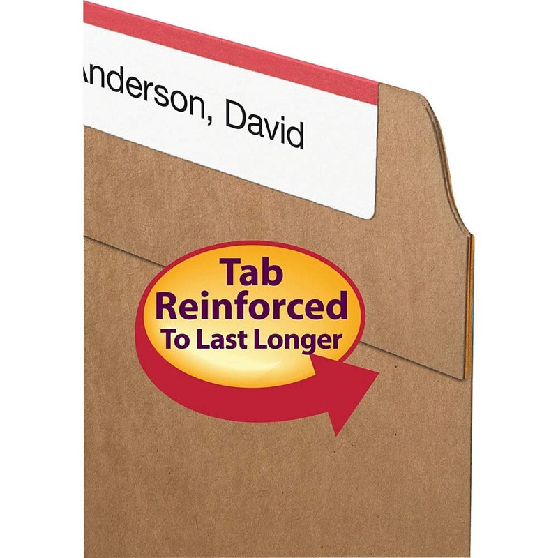 Smead File Folder, Reinforced Straight-Cut Tab, Letter Size, Kraft, 100 Per Box (10710) - Image 4